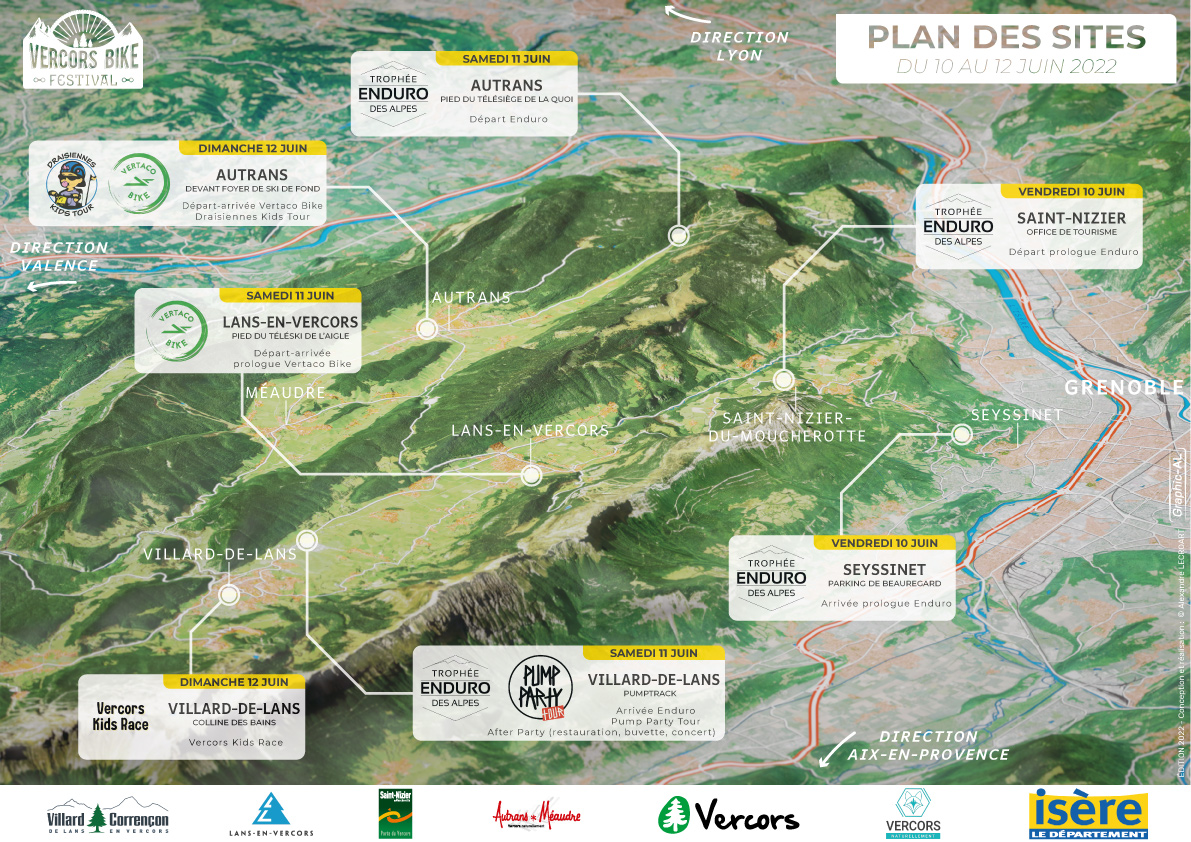 Plan des sites - VBF 2022